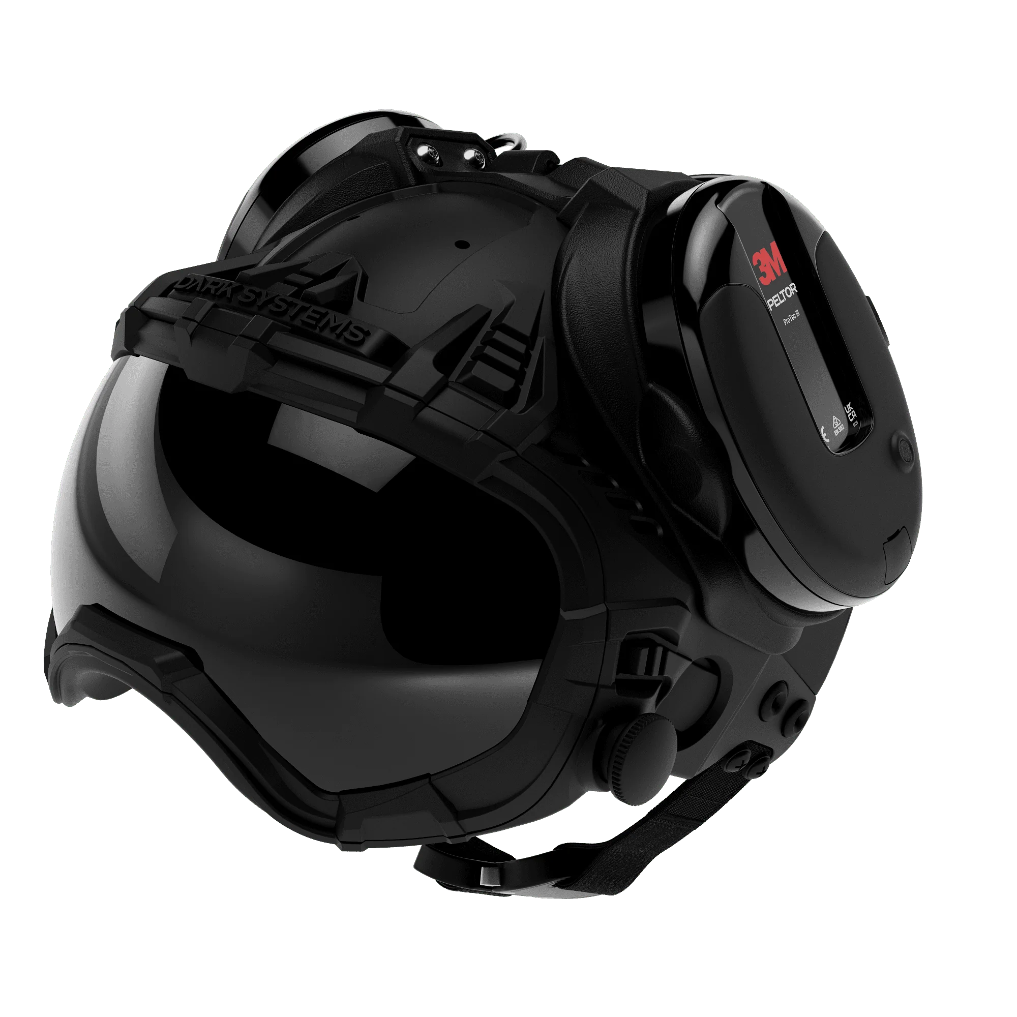 Black Combo 2: Helmet + Collar + Peltor