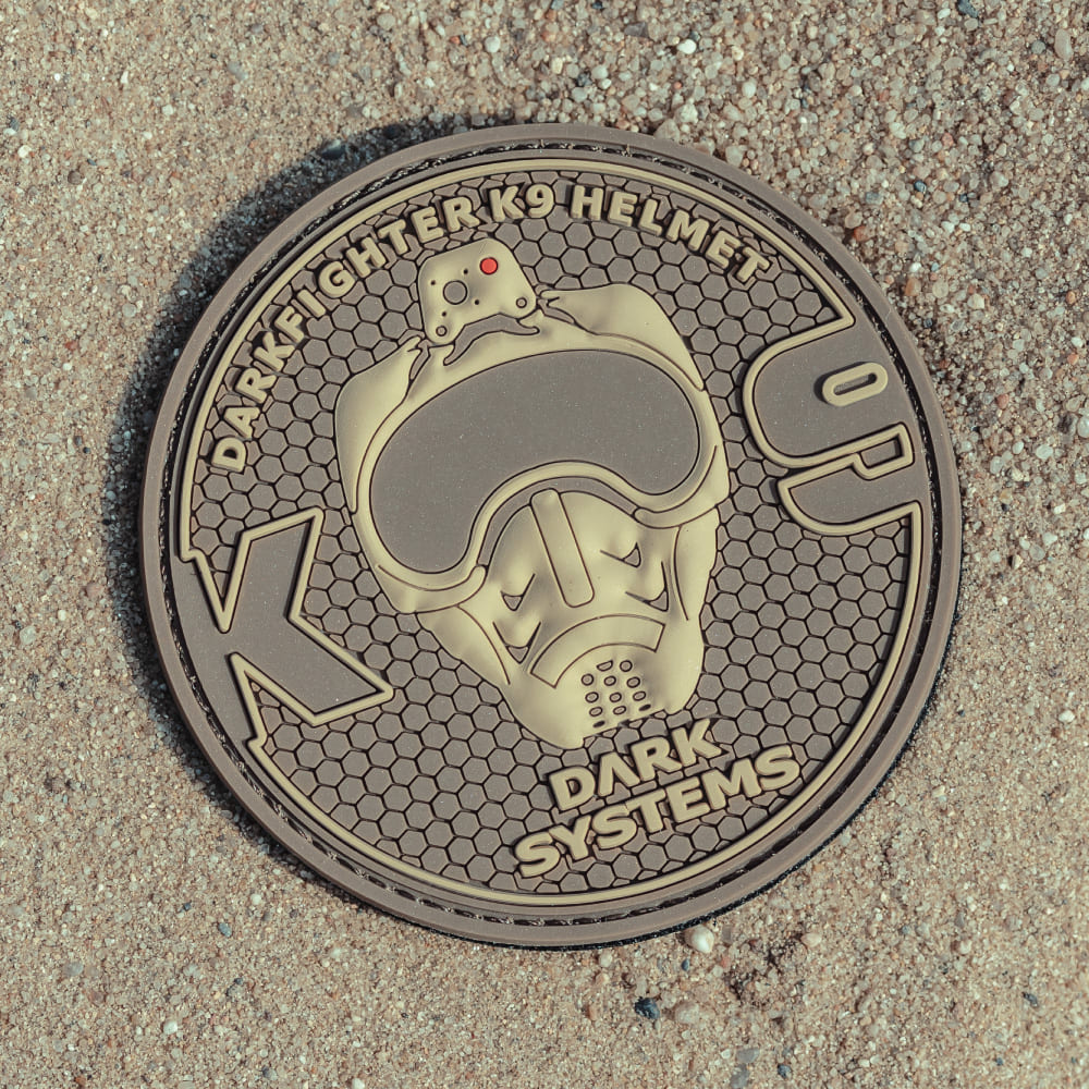 DarkFighter K9 Helmet PVC Patch